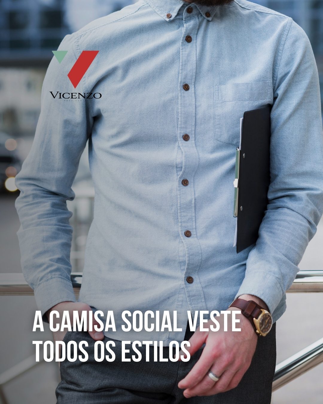 Camisas sociais na loja Vicenzo